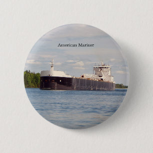 Macaron Rond 5 Cm Bouton American Mariner