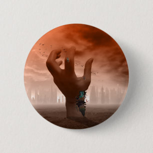 Macaron Rond 5 Cm Bouton androïde de révolte