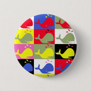 Macaron Rond 5 Cm Bouton Andy Whale-Hole™