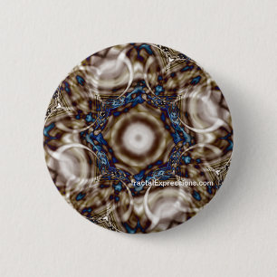 Macaron Rond 5 Cm Bouton - anneaux 3 d'illusion