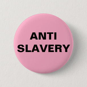 Macaron Rond 5 Cm Bouton anti-esclavage rose