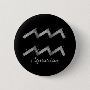 Macaron Rond 5 Cm Bouton Aquarius