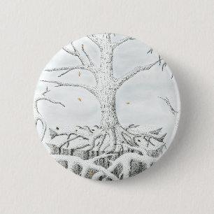 Macaron Rond 5 Cm Bouton Arborescence De La Vie