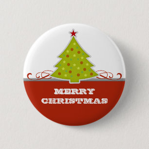Macaron Rond 5 Cm Bouton Arbre de Noël lunaire