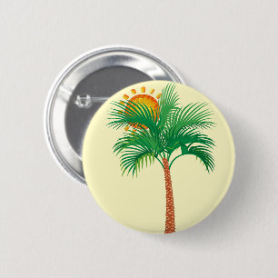 Macaron Rond 5 Cm Bouton Arbre de palme