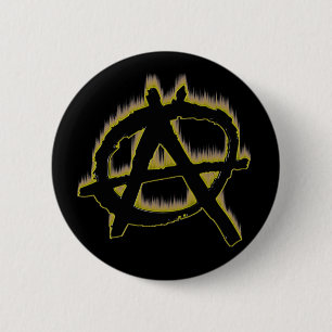 Macaron Rond 5 Cm bouton (ardent) d'anarchie