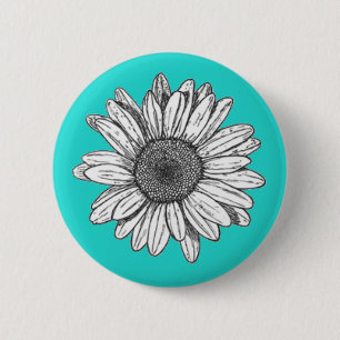 Macaron Rond 5 Cm Bouton arrière de Pin de fleur