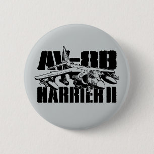 Macaron Rond 5 Cm Bouton arrondi AV-8B Harrier II
