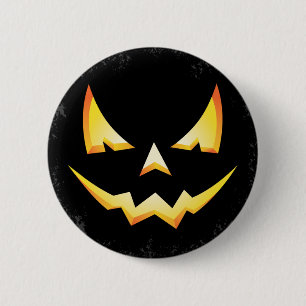 Macaron Rond 5 Cm Bouton arrondi Halloween Citrouille effrayant