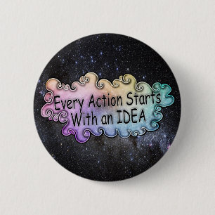Macaron Rond 5 Cm Bouton Art est la vie