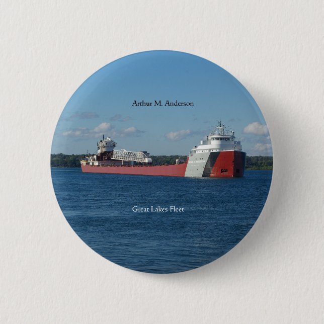 Macaron Rond 5 Cm Bouton Arthur M. Anderson (Devant)