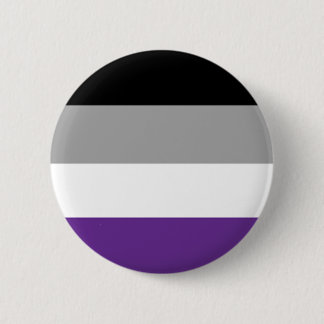 Macaron Rond 5 Cm Bouton asexuel de drapeau