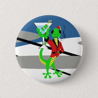 Macaron Rond 5 Cm Bouton atomique de lézard de salon