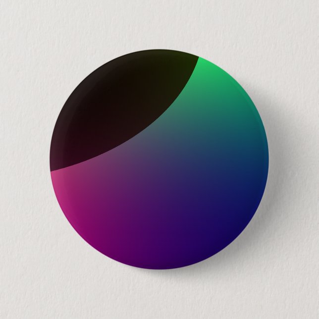 Macaron Rond 5 Cm Bouton Aurora planétaire (Devant)