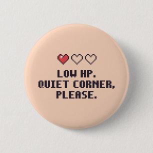 Macaron Rond 5 Cm Bouton Autiste Faible PV Coin Calme
