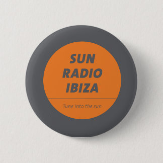 Macaron Rond 5 Cm Bouton autocollant par Sun Radio Ibiza