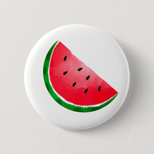 Macaron Rond 5 Cm Bouton avec la pastèque (Devant)