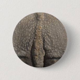 Macaron Rond 5 Cm Bouton avec la peau de rhinocéros