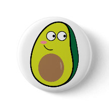 Bouton Avocat Mignon à Broche - Épinglette Fruit K