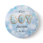 Bouton Baby shower de la Tante Bleue pour être gar