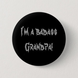 Macaron Rond 5 Cm Bouton Badass Grandpa