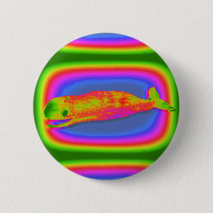 Macaron Rond 5 Cm bouton baleine souriante