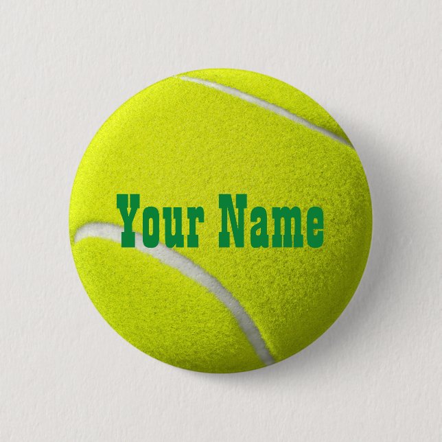 Macaron Rond 5 Cm Bouton Ball Tennis Tennis (Devant)