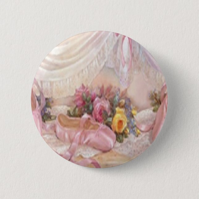 Macaron Rond 5 Cm Bouton Ballerina (Devant)