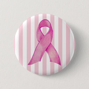 Macaron Rond 5 Cm Bouton Bande de ruban rose