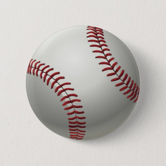 Macaron Rond 5 Cm Bouton Baseball (Devant)