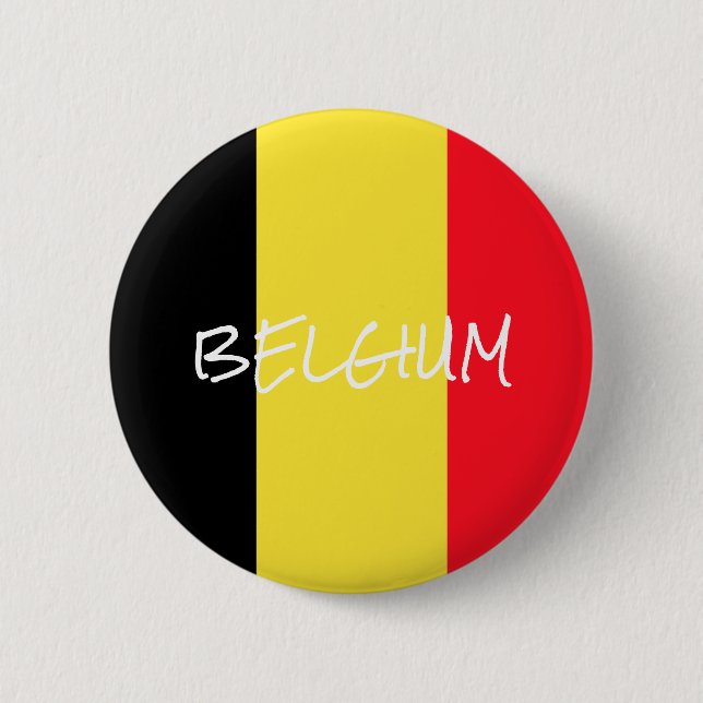 Macaron Rond 5 Cm bouton belgique (Devant)