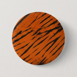 Macaron Rond 5 Cm Bouton Bengale noir et orange
