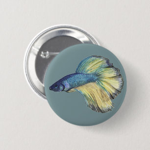 Macaron Rond 5 Cm Bouton Betta Fish