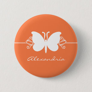 Macaron Rond 5 Cm Bouton Beurre de corail