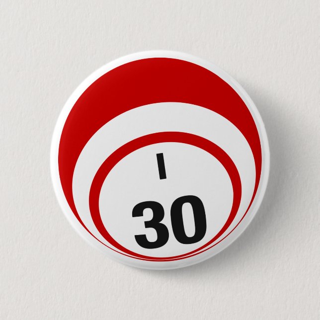 Macaron Rond 5 Cm Bouton Bingo Ball I30 (Devant)
