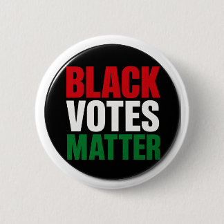 Macaron Rond 5 Cm Bouton Black Votes Matter