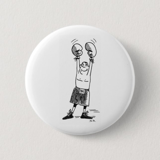 Macaron Rond 5 Cm Bouton blanc de la boîte (Devant)