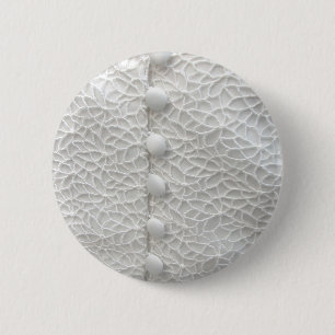 Macaron Rond 5 Cm Bouton blanc Mariage Gown I - Personnalisable