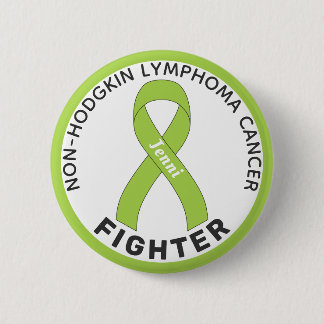 Macaron Rond 5 Cm Bouton blanc non Hodgkin Lymphoma Fighter