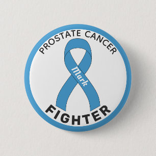 Macaron Rond 5 Cm Bouton blanc pour combattre le cancer de la prosta