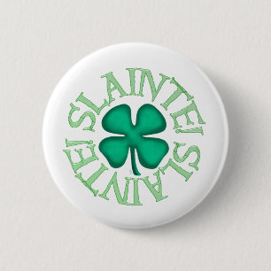 Macaron Rond 5 Cm Bouton blanc Slainte