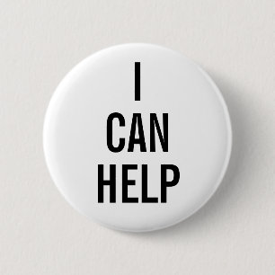 Macaron Rond 5 Cm Bouton Blanc Volontaire