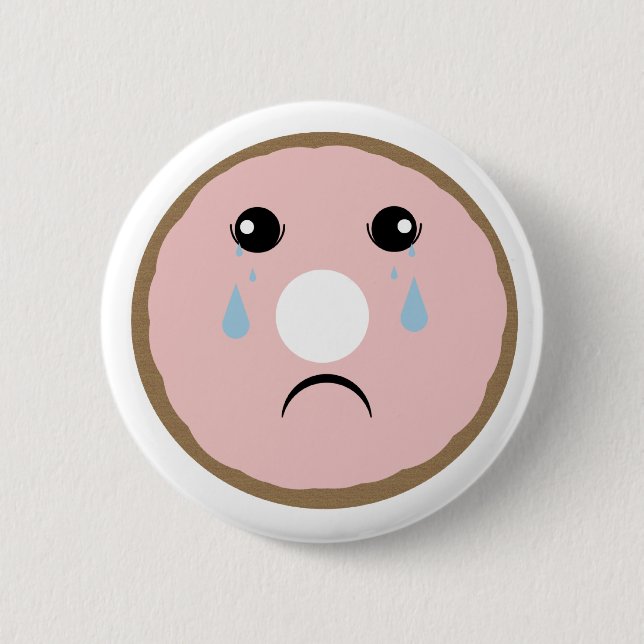 Macaron Rond 5 Cm Bouton Blessure Donut Version 1 (Devant)