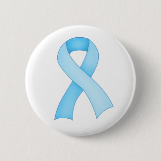 Macaron Rond 5 Cm Bouton bleu 0001 de ruban de conscience