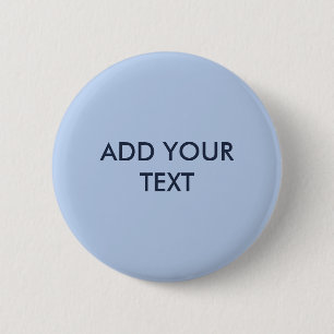 Macaron Rond 5 Cm Bouton bleu ciel doux