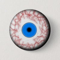 Bouton bleu de globe oculaire