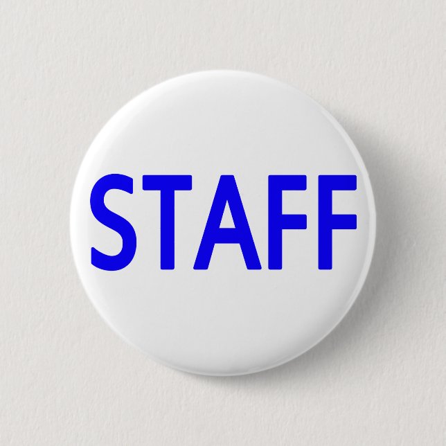 Macaron Rond 5 Cm Bouton bleu du personnel (Devant)