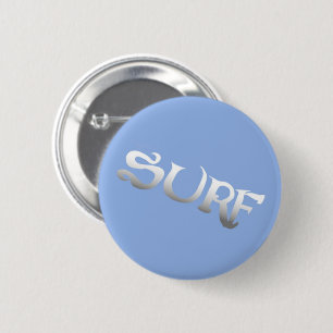 Macaron Rond 5 Cm Bouton bleu surf