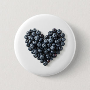 Macaron Rond 5 Cm Bouton bleuet