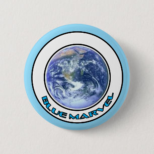 Macaron Rond 5 Cm Bouton BLUE MARVEL